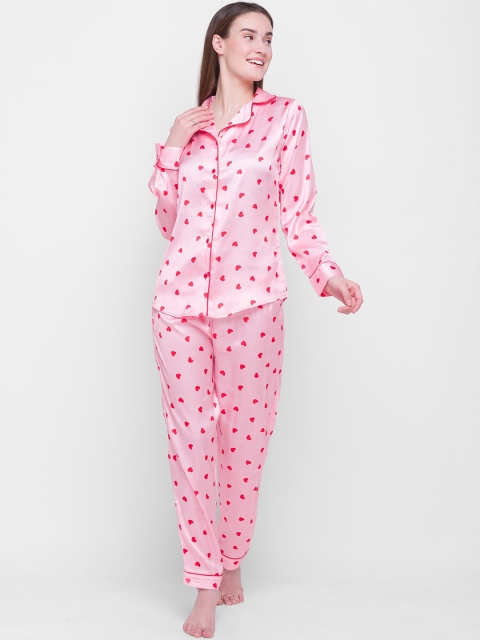 

Candyskin Women Pink Printed Night suit