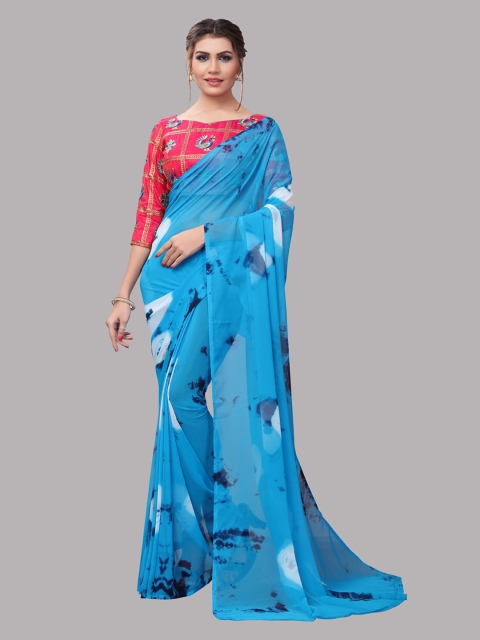

Fashion Basket Blue Abstract Printed Saree