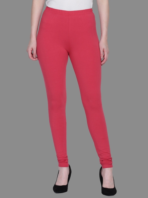 

SPIFFY Women Plus Size Maroon Solid Churidar Leggings