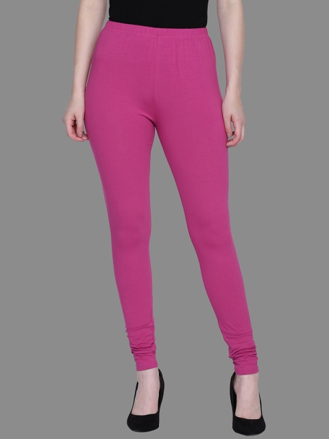 

SPIFFY Women Pink Solid Plus Size Leggings