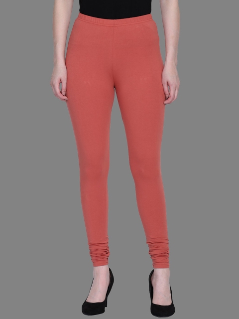 

SPIFFY Women Rust Solid Plus Size Leggings