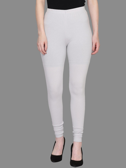 

SPIFFY Women Grey Solid Churidar Leggings