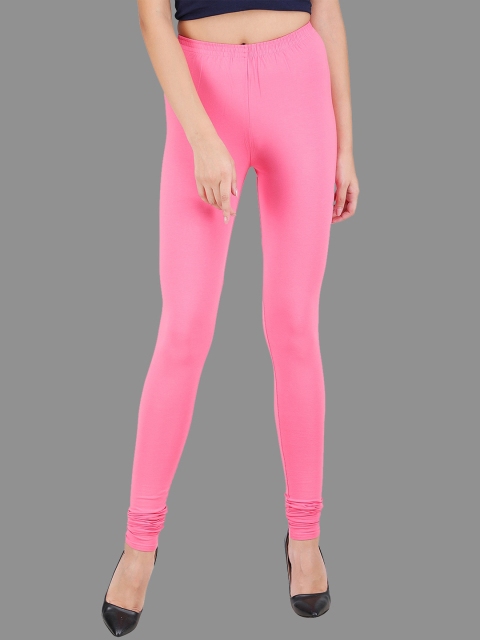 

SPIFFY Women Pink Churidar-Length Leggings