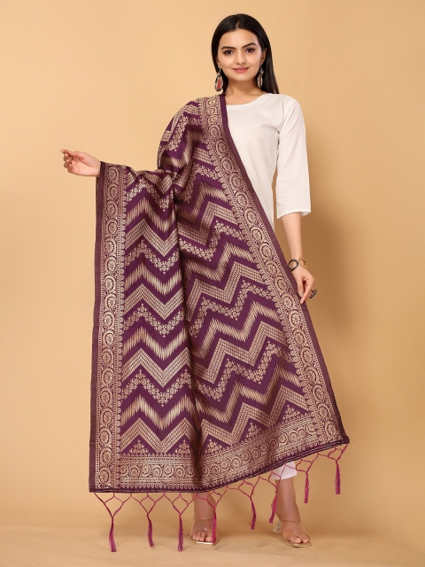 

Sangria Women Purple Dupatta