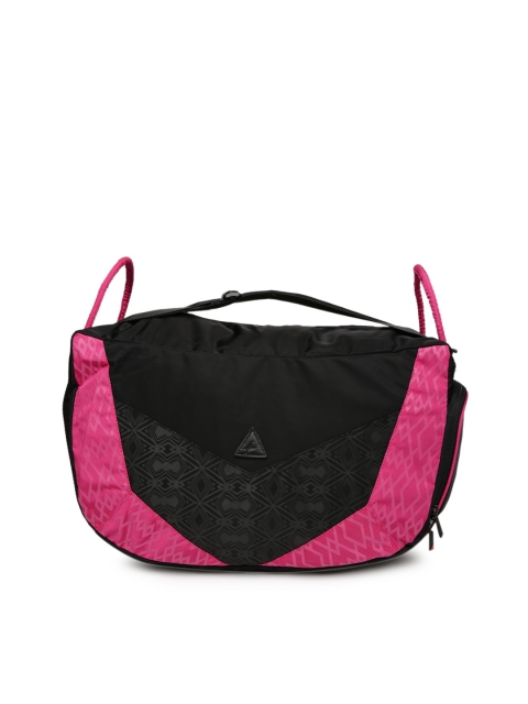 

Fastrack Black & Pink Printed Shoulder Bag