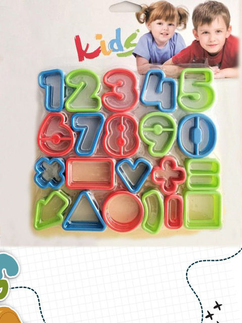 

JoyGlobal Green & Red Solid 0-9 Number with Symbols Cutters