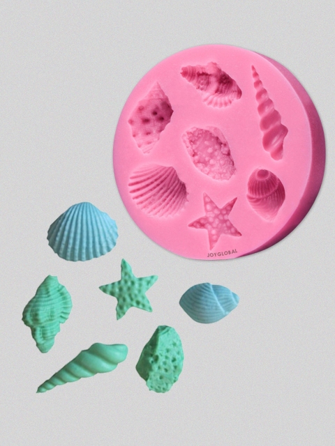 

JoyGlobal Pink Solid Silicone Sea Creatures Mould