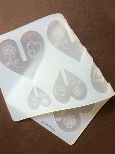 

JoyGlobal White Silicone Designer Heart Garnishing Mould