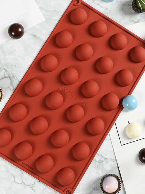 

JoyGlobal Red Silicone Half Sphere Mould