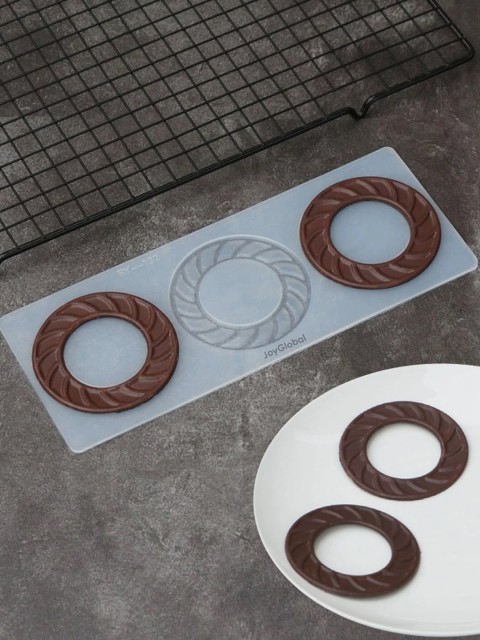 

JoyGlobal White Silicone Round Garnishing Mould