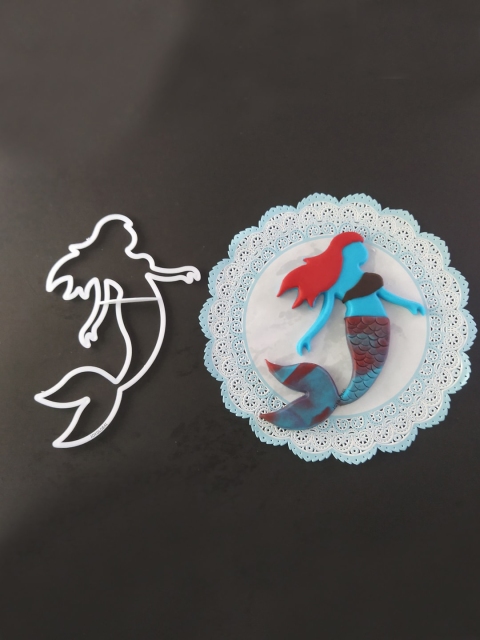 

JoyGlobal White Mermaid Figurine Cutter