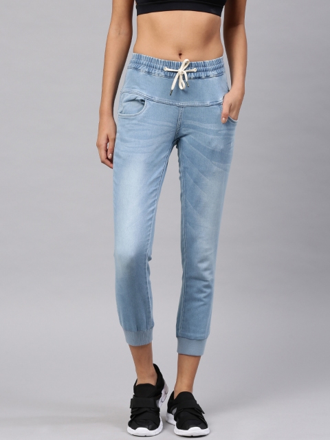 

HRX by Hrithik Roshan Women Blue Regular Fit Mid-Rise Clean Look Stretchable Jeans