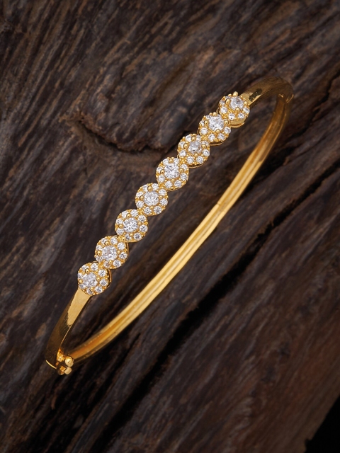 

Kushal's Fashion Jewellery Women White & Gold-Toned & Plated CZ Bracelet
