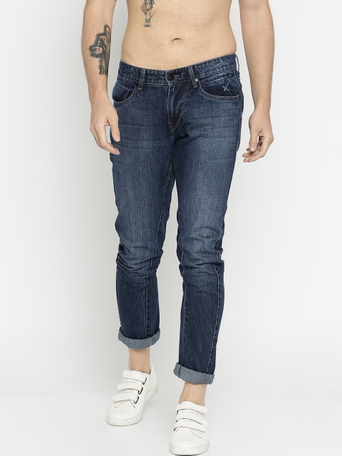 

HRX by Hrithik Roshan Men Blue Mid-Rise Clean Look Jeans
