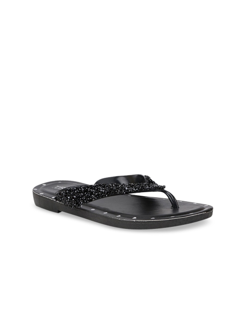

Try Me Women Black Ethnic T-Strap Flats