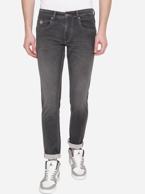 

Greenfibre Men Grey Slim Fit Heavy Fade Stretchable Jeans