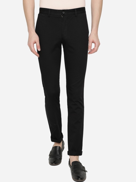 

Greenfibre Men Black Slim Fit Trousers