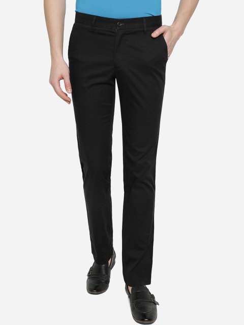 

Greenfibre Men Black Slim Fit Trousers