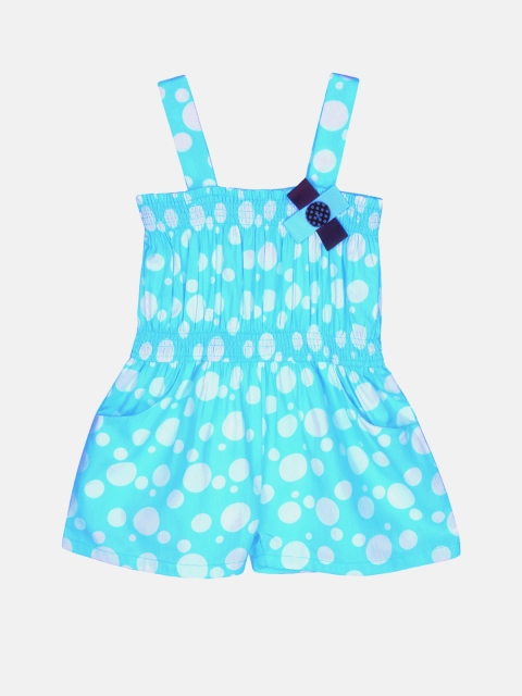

CACA CINA Girls Blue Polka Dot Print Playsuit