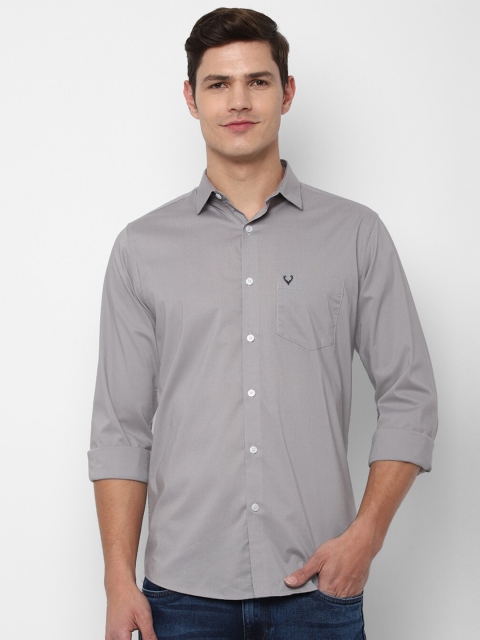 

Allen Solly Men Grey Slim Fit Casual Shirt