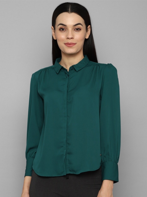 

Allen Solly Woman Women Green Casual Shirt