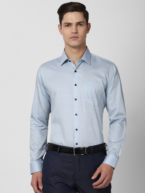 

Van Heusen Men Blue Slim Fit Printed Formal Shirt