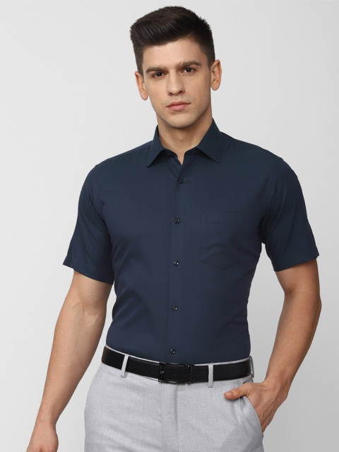 

Van Heusen Men Navy Blue Formal Shirt