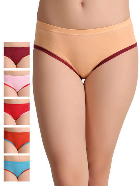 

Leading Lady Women Pack of 6 Briefs, Multi
