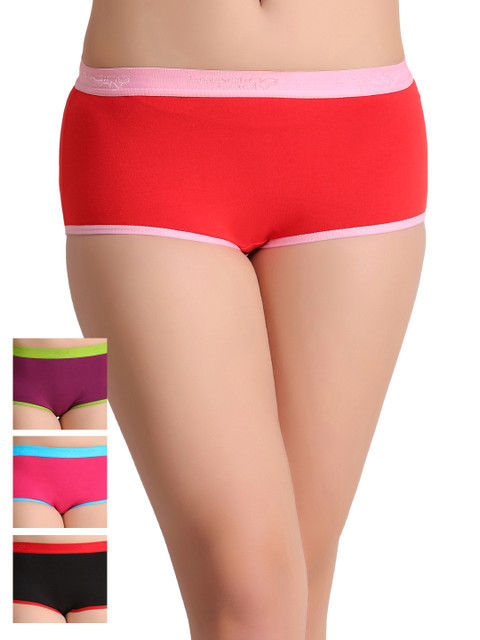 

Leading Lady Women Pack of 4 Hipster Briefs, Multi