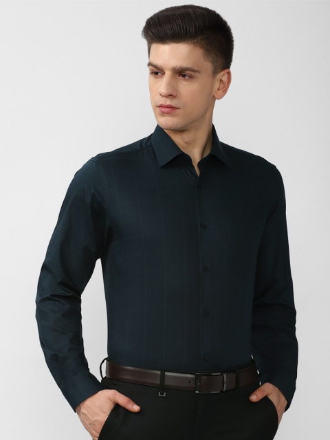 

Van Heusen Men Green Formal Shirt