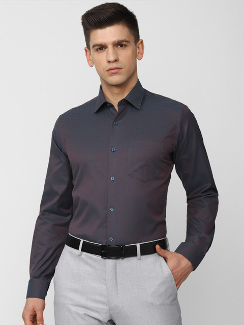 

Van Heusen Men Grey Formal Shirt