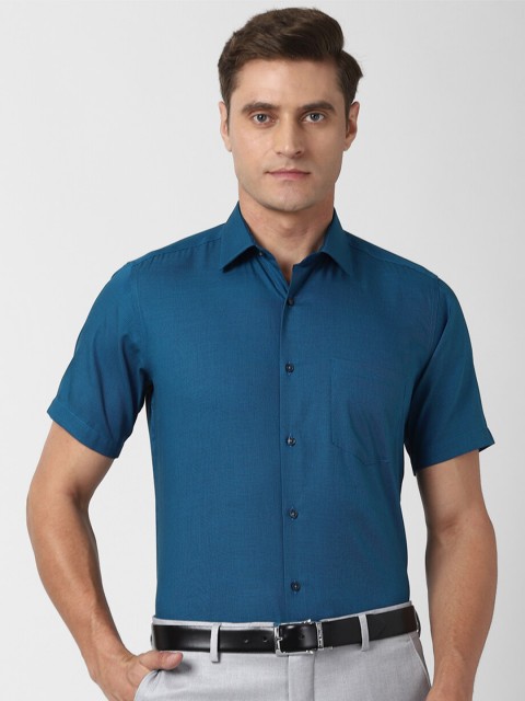 

Van Heusen Men Blue Formal Shirt