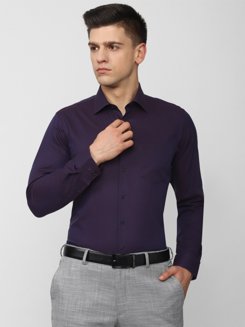 

Van Heusen Men Navy Blue Slim Fit Formal Shirt