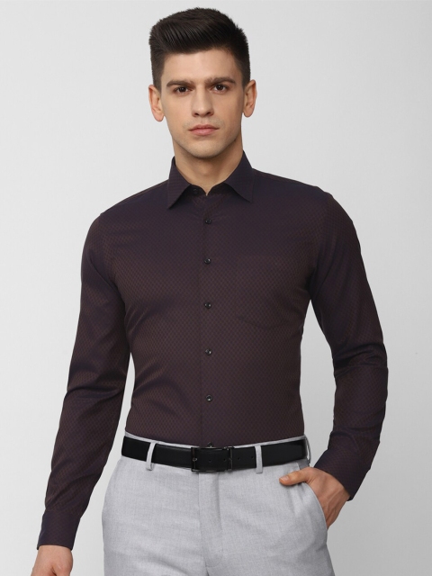 

Van Heusen Men Brown Slim Fit Formal Shirt