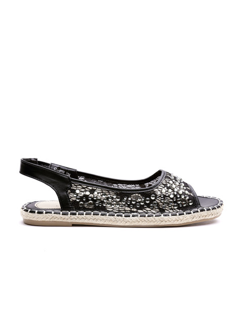 

Carlton London Women Black Embellished Flats
