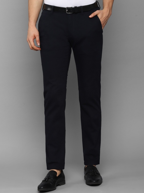 

Allen Solly Men Navy Blue Slim Fit Trousers