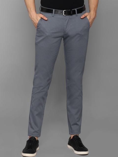 

Allen Solly Men Grey Slim Fit Trousers