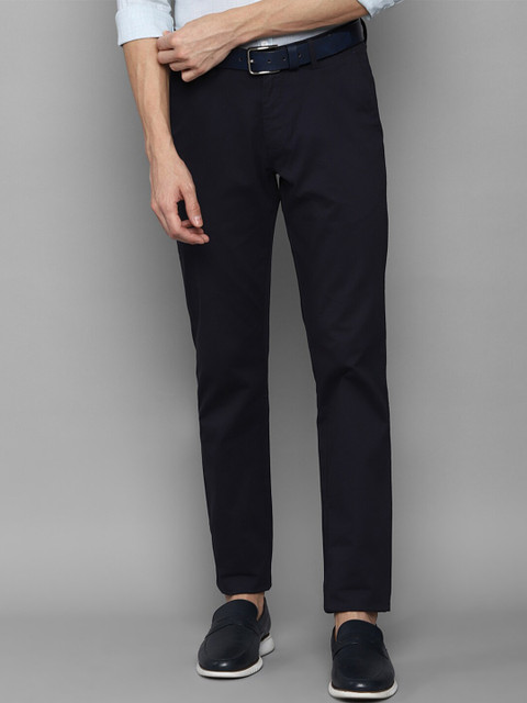 

Allen Solly Men Navy Blue Trousers