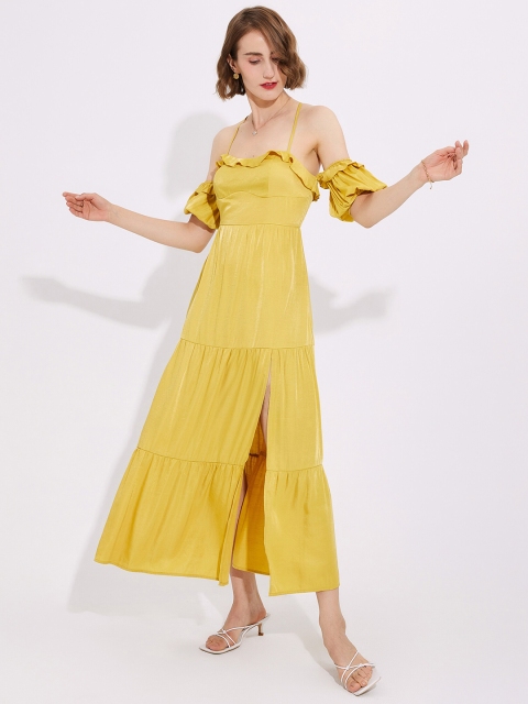 

URBANIC Yellow Maxi Dress