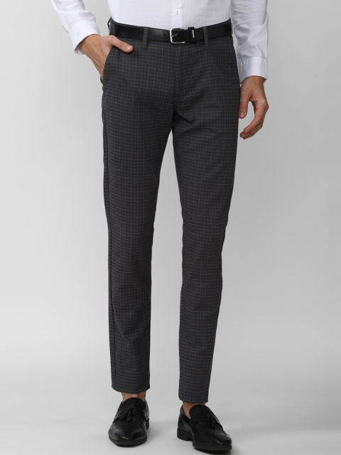 

Van Heusen Sport Men Grey Checked Slim Fit Trousers