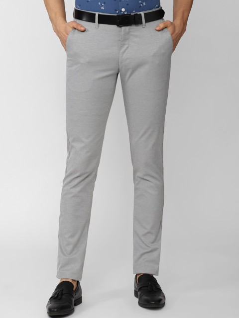 

Van Heusen Sport Men Grey Textured Slim Fit Trousers