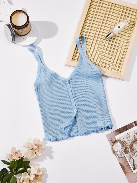

URBANIC Blue Striped Top
