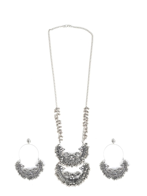 

CARDINAL Oxidised Silver-Toned Jewellery Set