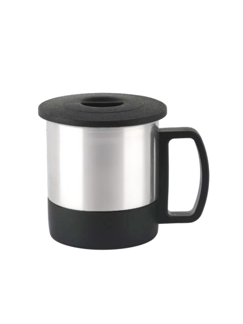 

SUGAR Set of 2 Black Stainless Steel Espresso Mug