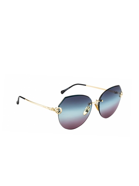 

OPIUM Women Purple Lens & Gold-Toned Butterfly Sunglasses with UV Protected Lens