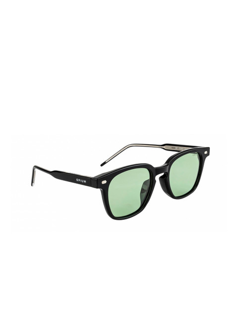 

OPIUM Men Green Lens & Black Wayfarer Sunglasses with Polarised and UV Protected Lens