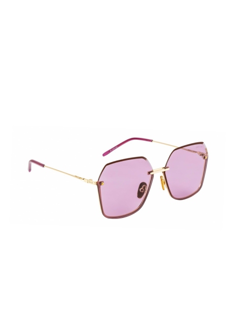 

OPIUM Women Pink Lens & Gold-Toned Butterfly Sunglasses with UV Protected Lens