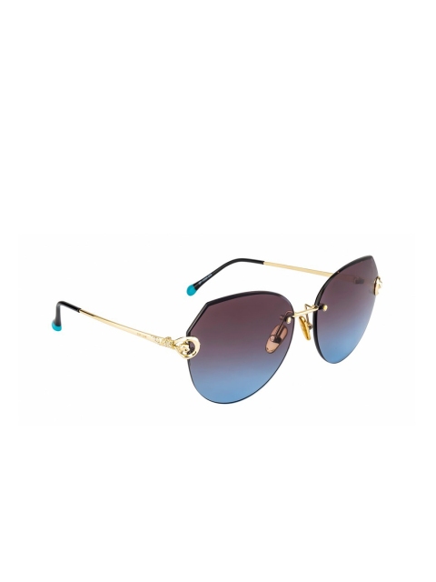 

OPIUM Women Brown Lens & Gold-Toned Butterfly Sunglasses with UV Protected Lens