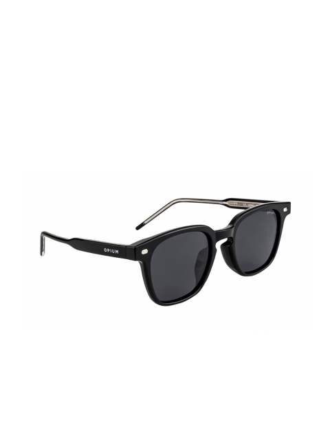 

OPIUM Men Grey Lens & Black Wayfarer Sunglasses with Polarised and UV Protected Lens