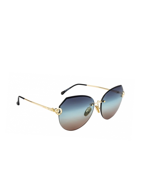 

OPIUM Women Brown Lens & Gold-Toned Butterfly Sunglasses with UV Protected Lens